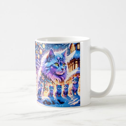 Mug Affichage des chats de Noël (Droite)