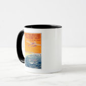 Mug Affichage des plans flottants dans l'air et l'eau (Devant gauche)