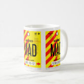 Mug Affiche Bagages Aéroport de Madrid (Devant droit)