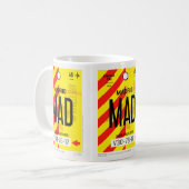 Mug Affiche Bagages Aéroport de Madrid (Devant gauche)