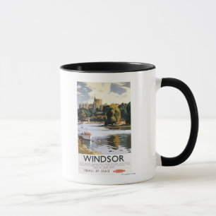 Mug Affiche britannique de la Tamise de château de
