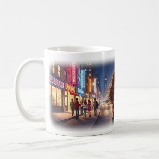 Mug Affiche Cité Amour et Rêves de Nuit (Gauche)