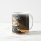 Mug Affiche Coffee Glow Réveil Merveilleux (Devant droit)