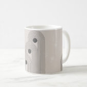 Mug affiche contemporaine Abstraite du milieu du siècl (Devant droit)