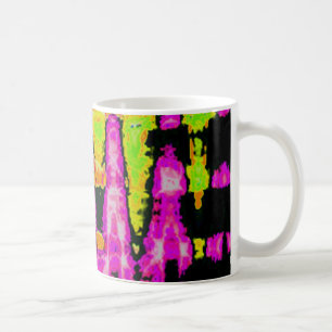 Mug Affiche d'art abstrait Neon Glitch