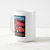 Mug affiche d'art déco de Londres Westminster (Devant gauche)