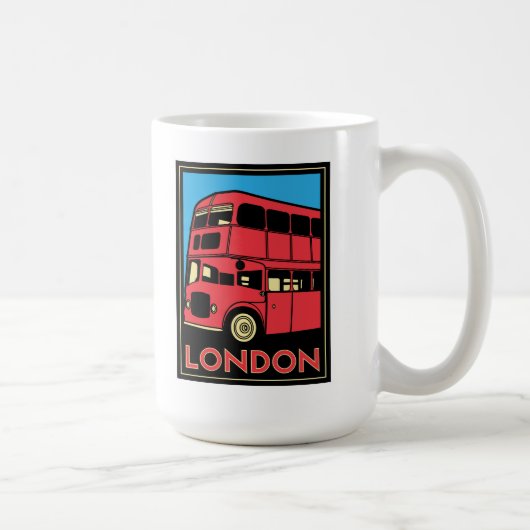 Mug affiche d'art déco de Londres Westminster (Droite)
