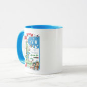 Mug Affiche de bande dessinée de Manitoba Canada (Devant gauche)