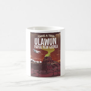 Mug Affiche de bande dessinée vintage d'Ulawun Papouas