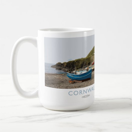Mug Affiche de chemin de fer des Cornouailles (Gauche)