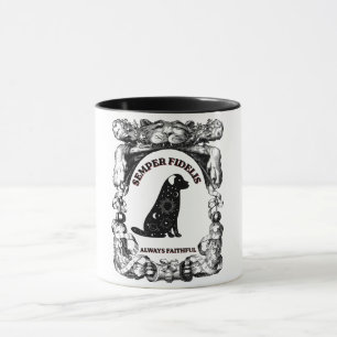 Mug Affiche de chien céleste vintage Semper Fidelis