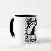 Mug Affiche de chien céleste vintage Semper Fidelis (Devant gauche)
