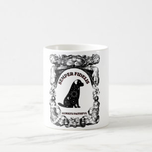 Mug Affiche de chien céleste vintage Semper Fidelis