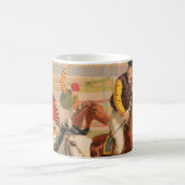 Mug Affiche De Cirque De Jockeys Sur Les Chevaux Qui S (Centre)