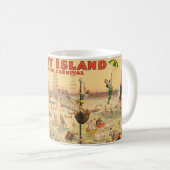 Mug Affiche De Cirque Des Gens En Costumes Se Produisa (Devant droit)