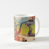 Mug Affiche de cirque montrant des actes acrobatiques, (Devant droit)