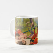 Mug Affiche de cirque montrant des actes acrobatiques, (Devant gauche)