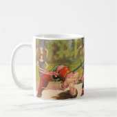 Mug Affiche de cirque montrant des actes acrobatiques, (Gauche)