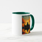 Mug Affiche de conception d'art numérique du mausolée  (Devant droit)