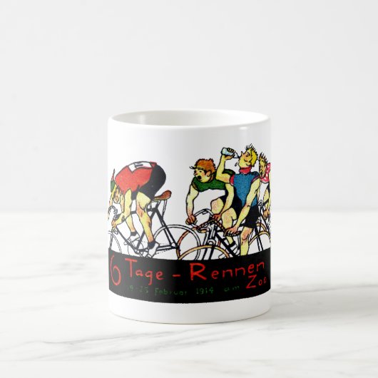Mug Affiche de course de bicyclette 1914 (Centre)