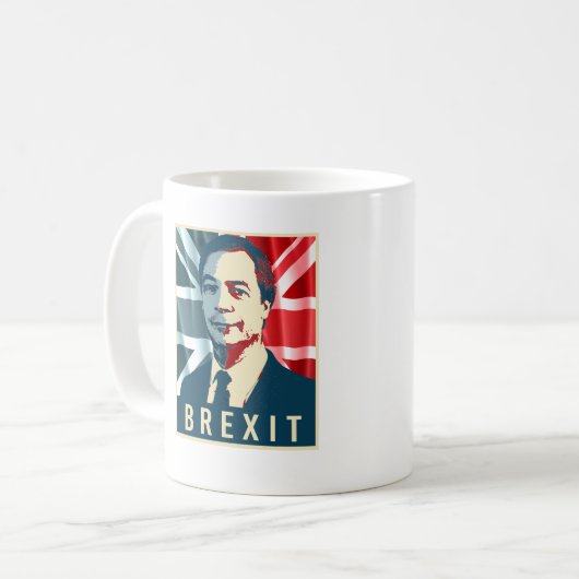 Mug Affiche de Farage Brexit - - (Devant gauche)