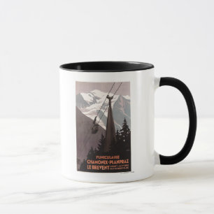 Mug Affiche de funiculaire de Funiculaire Le Brevent