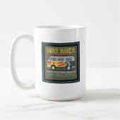 Mug Affiche de Huntington Beach de cavalier de surf (Gauche)