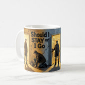 Mug Affiche de la scène de conflit Restez ou partez (Devant gauche)