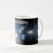 Mug Affiche de lancement cosmique de Space Oddity (Devant droit)