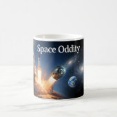 Mug Affiche de lancement cosmique de Space Oddity (Centre)