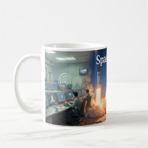 Mug Affiche de lancement cosmique de Space Oddity