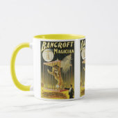 Mug Affiche de magie vintage, magicien Bancroft et lio (Gauche)