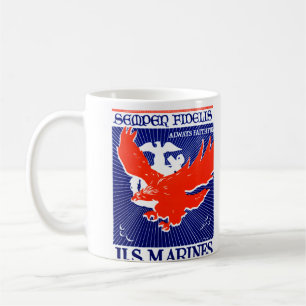 Mug Affiche de Marine Corps de 2ÈME GUERRE MONDIALE