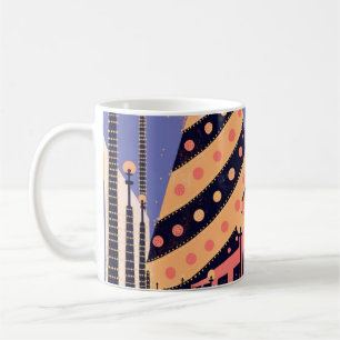 Mug Affiche de Noël du panneau Hollywood Los Angeles