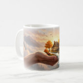 Mug Affiche de paysage fantastique Hope in Hand (Devant gauche)