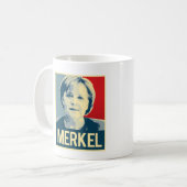 Mug Affiche de propagande de Merkel (Devant gauche)