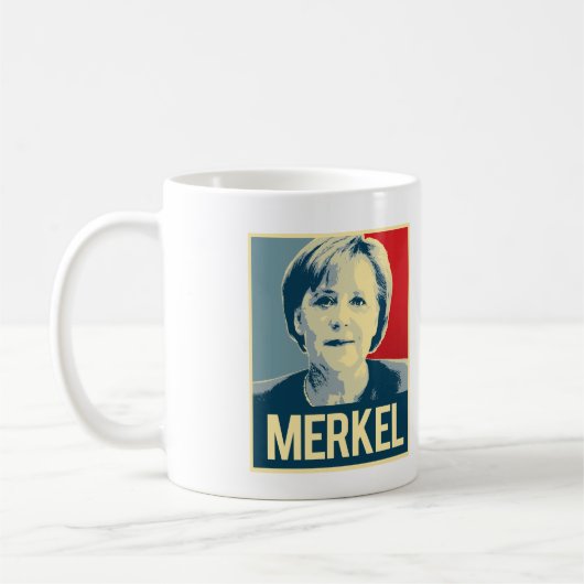 Mug Affiche de propagande de Merkel (Gauche)