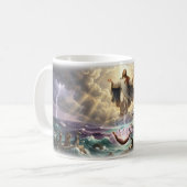 Mug Affiche de protection divine 'Dieu vous voit' (Devant gauche)