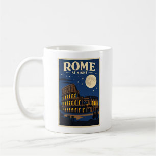 Mug Affiche de Rome la nuit Colisée Clair de lune Vi