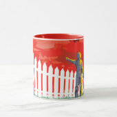 Mug Affiche de science-fiction de voyage futur de la N (Centre)