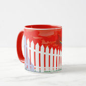 Mug Affiche de science-fiction de voyage futur de la N (Devant gauche)