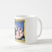 Mug Affiche de ski Explore the Wilderness! (Devant droit)