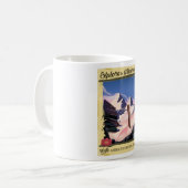 Mug Affiche de ski Explore the Wilderness! (Devant gauche)