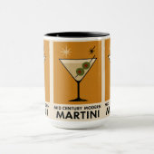 Mug Affiche de style milieu du siècle moderne Martini (Centre)