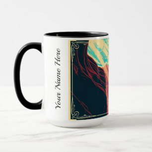 Mug Affiche de style WPA du parc national de Zion, vin