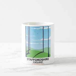 Mug affiche de train Staffordshire Angleterre