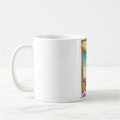 Mug Affiche de vacances du dirigeable du mont Assinibo (Gauche)