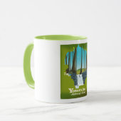 Mug Affiche de vacances du parc national de Yosemite. (Devant gauche)