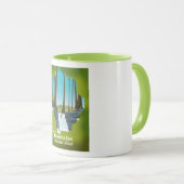 Mug Affiche de vacances du parc national de Yosemite. (Devant droit)
