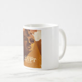 Mug Affiche de vacances égyptienne vintage (Devant droit)